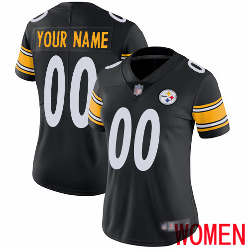 Limited Black Women Home Jersey NFL Customized Football Pittsburgh Steelers Vapor Untouchable